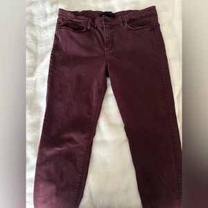 Joe's Jeans Women's Dark Red Skinny Jeans